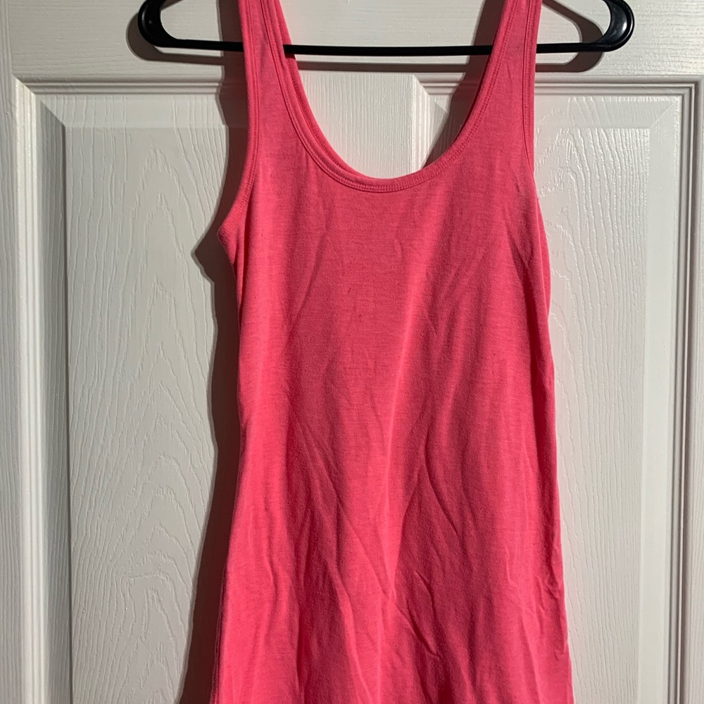 SO Pink Fitted Sleeveless Tank Top